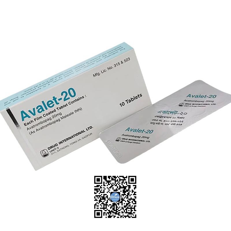 Avatrombopag 20 mg (Avalet) , Know about price and patient information in Bangladesh