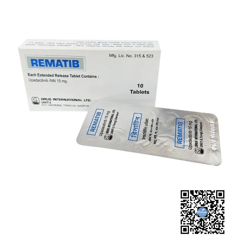 Box of Rematib 15 mg tablets
