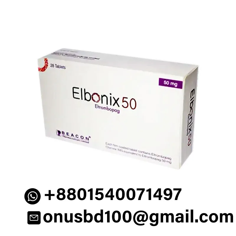 Elbonix 50 mg price is lower than the branded eltrombopag.