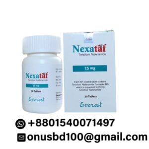 Nexataf 25 mg (Tenofovir Alafenamide) Order online now for Hepatitis B virus and HIV-1 infection