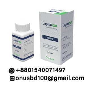 Capmatinib 200 mg Capmaxen tablets used in the treatment of metastatic non-small cell lung cancer with MET exon 14 skipping.