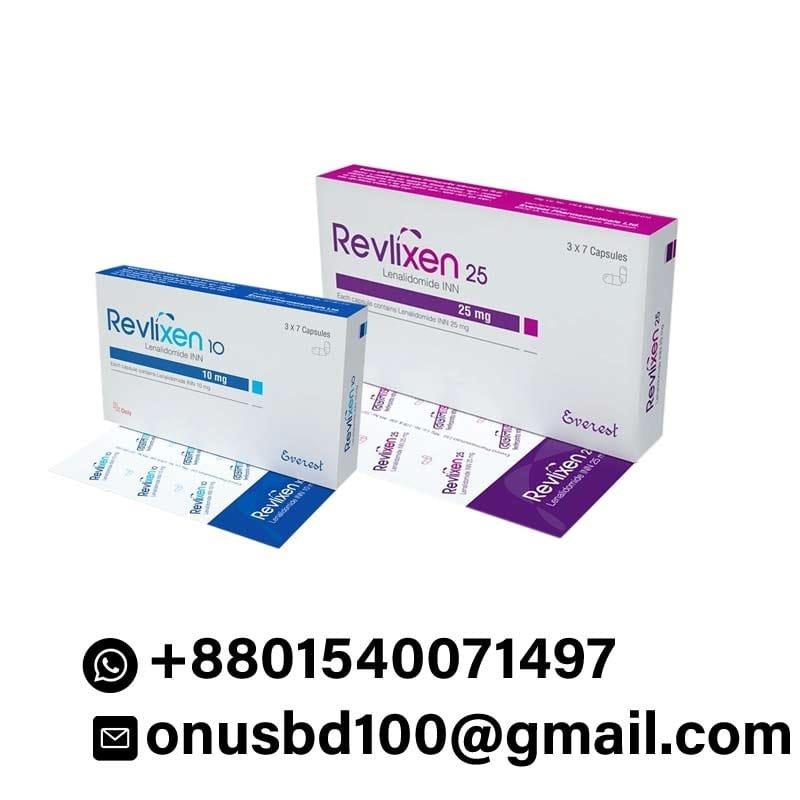 Revlixen (Lenalidomide) tablets and packaging front view